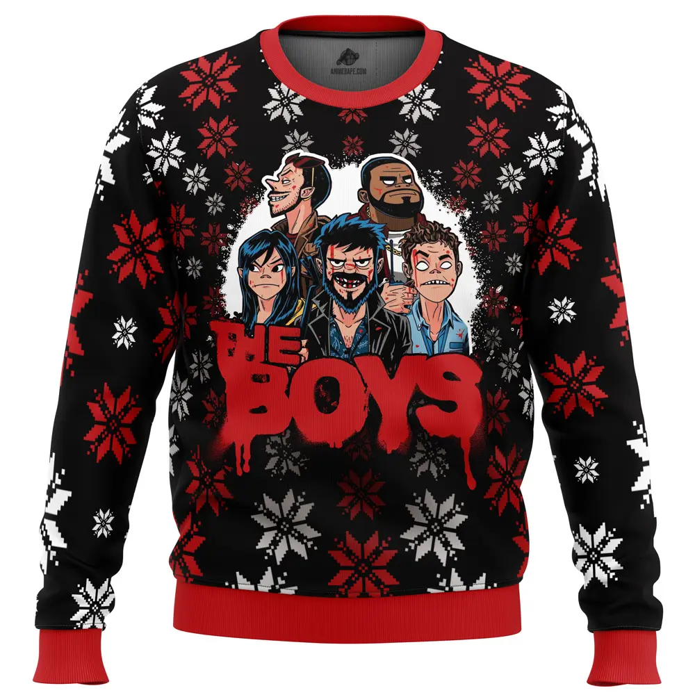 The gorillaz boys the boys ugly christmas sweater